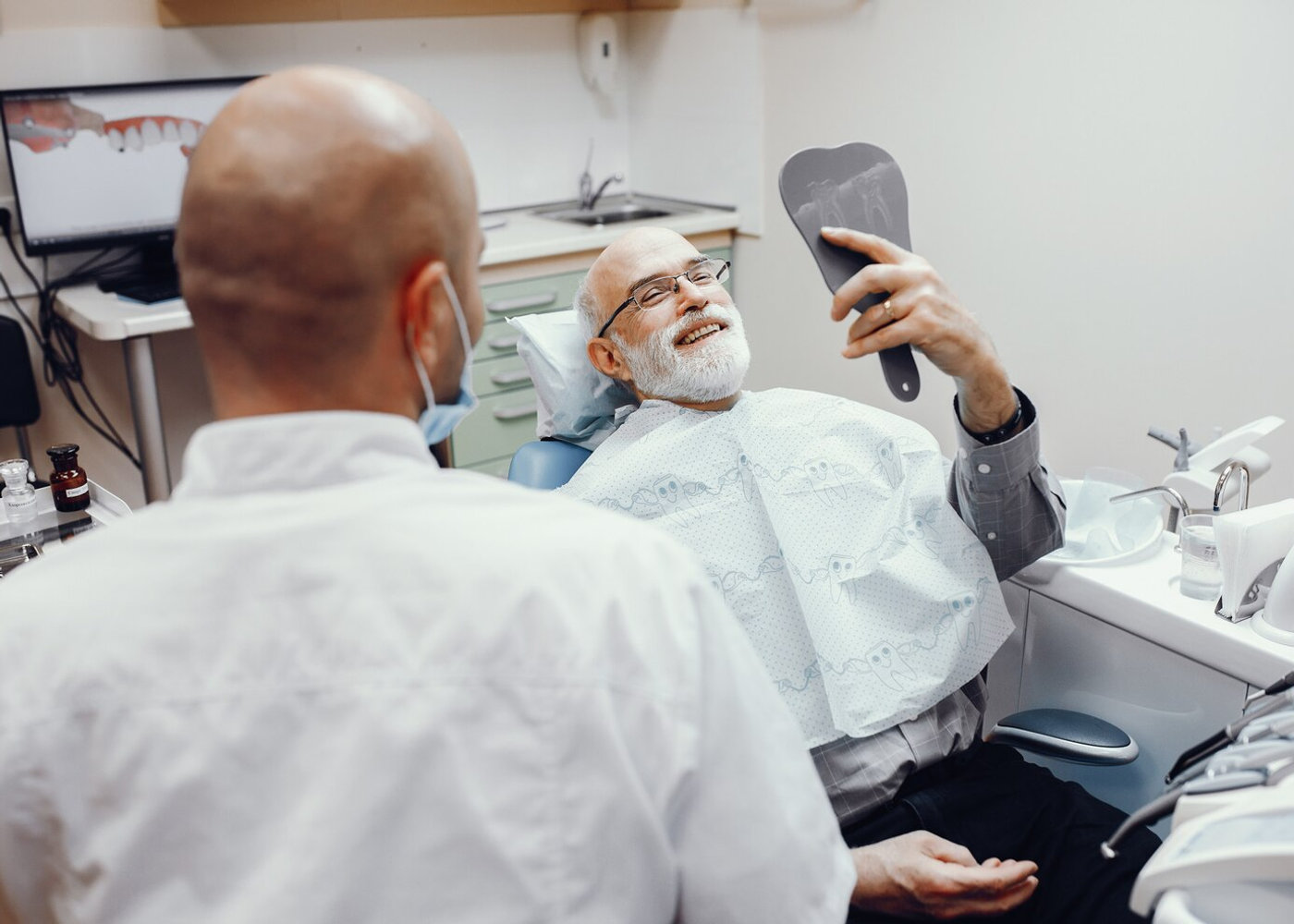 A patient at a screening