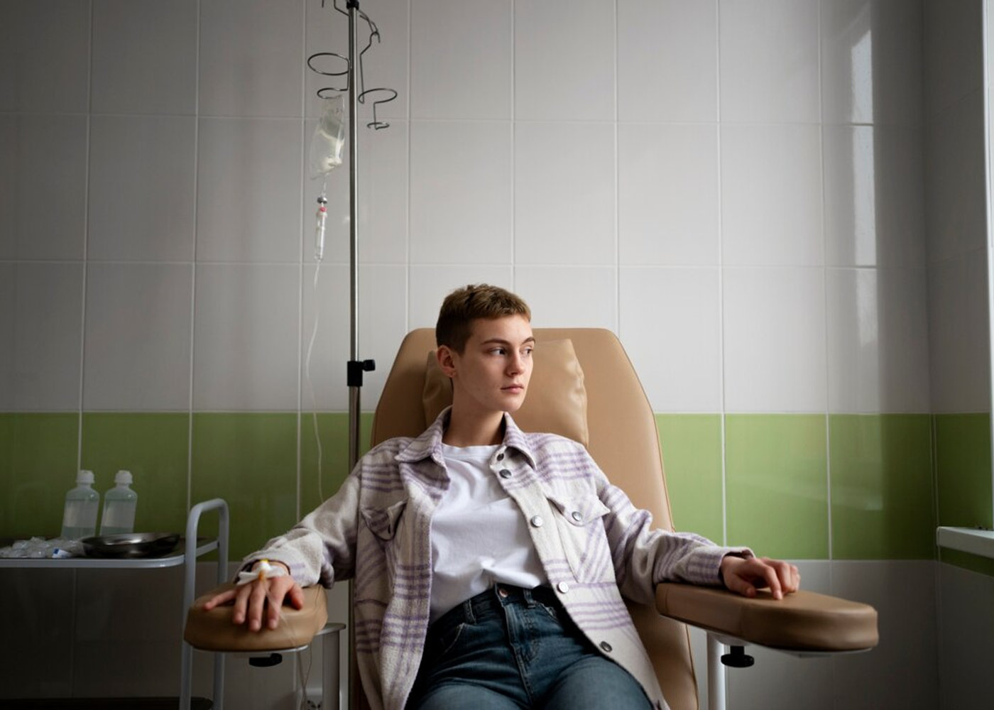 A relaxed patient